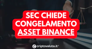 SEC CHIEDE CONGELAMENTO