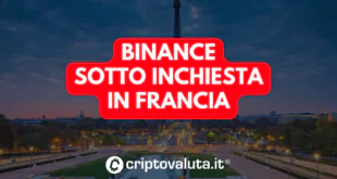 Binance inchiesta francai