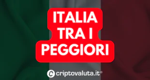 ITALIA TRA I PEGGIORI