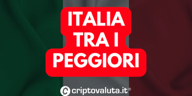 ITALIA TRA I PEGGIORI