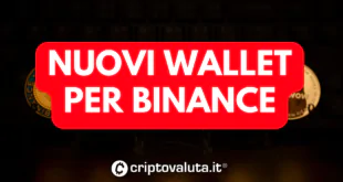 NUOVI WALLET BINANCE