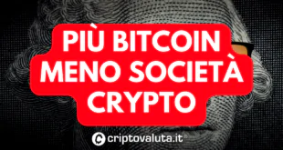 PIU BITCOIN MENO CRIPTO