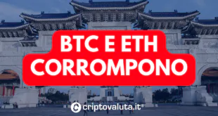 BTC E ETH CORRUZIONE TAIWAN