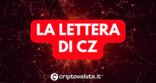 LETTERA CZ BINANCE