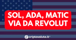 SOL ADA MATIC VIA DA REVOLUT