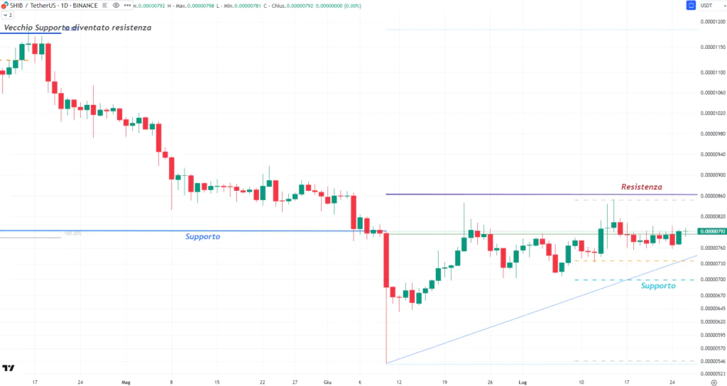 Shiba Inu Coin (SHIB) - daily 26 Luglio'23