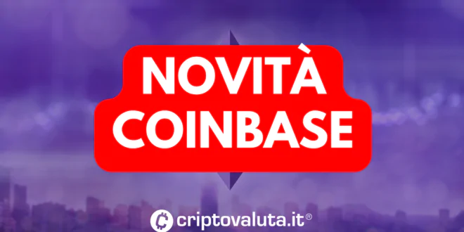 COINBASE NOVITA