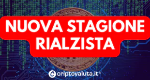 NUOVA STAGIONE RIALZISTA DA BITCOIN