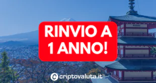 Rinvio 1 anno Bitcoin