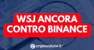 WSJ CONTRO BINANCE