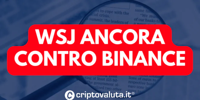 WSJ CONTRO BINANCE