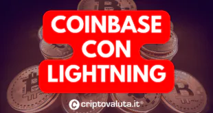 COINBASE ACCETTA LIGHTNING