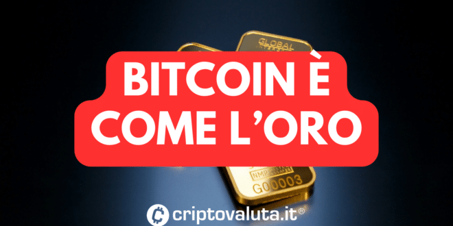 Bitcoin come oro