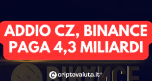 CZ BINANCE ADDIO