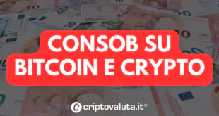 CONSOB CRYPTO BITCOIN