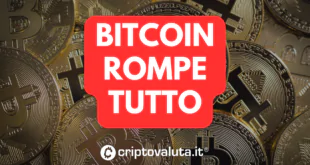 BITCOIN ROMPE TUTTO