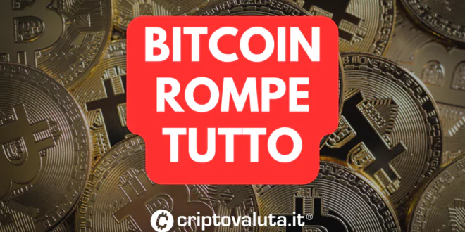 BITCOIN ROMPE TUTTO