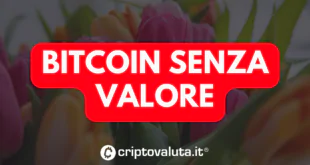 BITCOIN SENZA VALORE