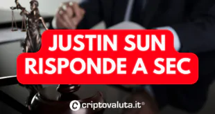 JUSTIN SUN RISPONDE SEC