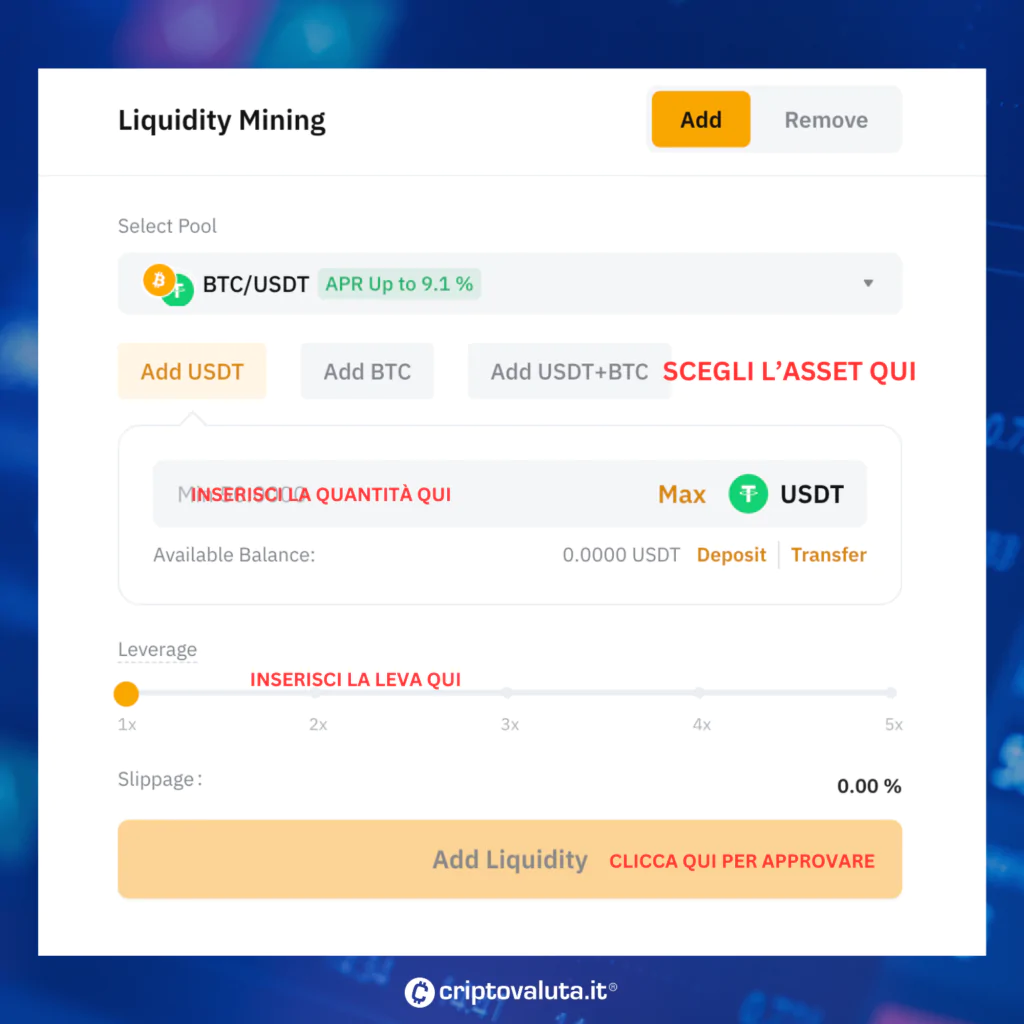 Liquidity Mining ordine