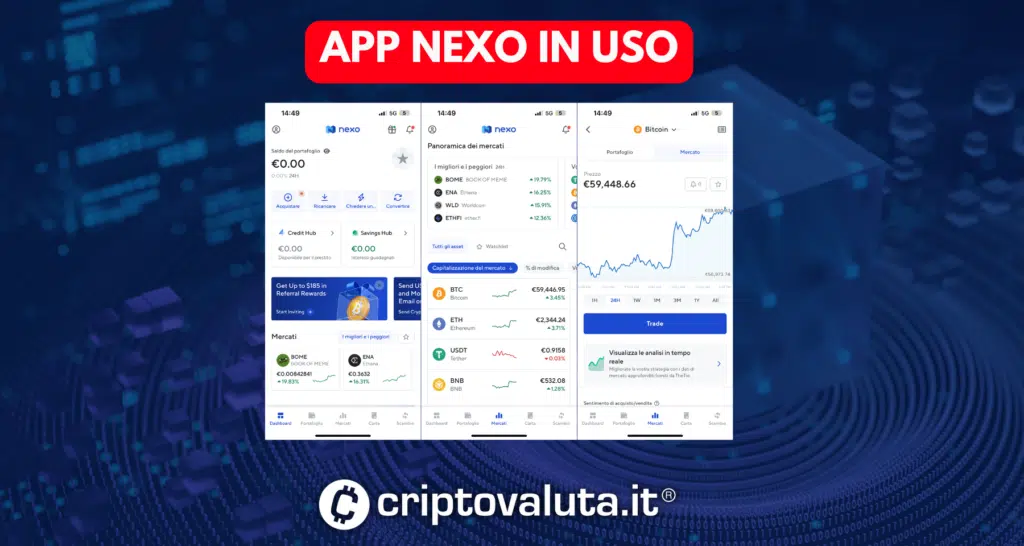 App Nexo analisi uso