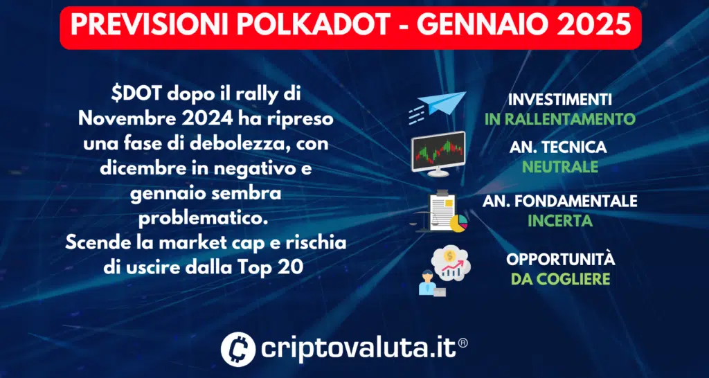 PREVISIONI POLKADOT SINTESI GENNAIO 2025