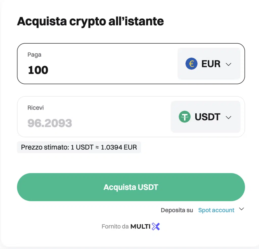 Compra USDT