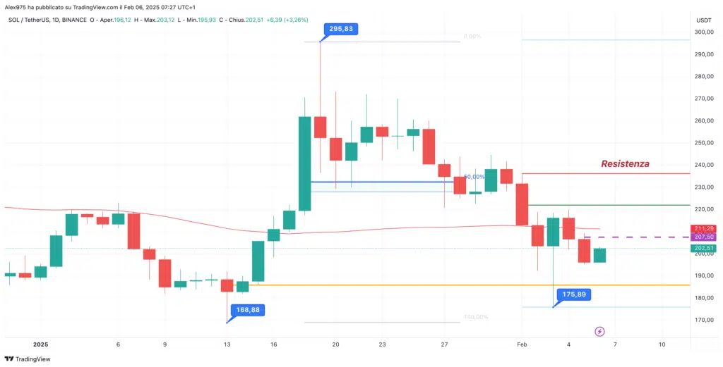 Solana (SOL) - Daily Febbraio 2025