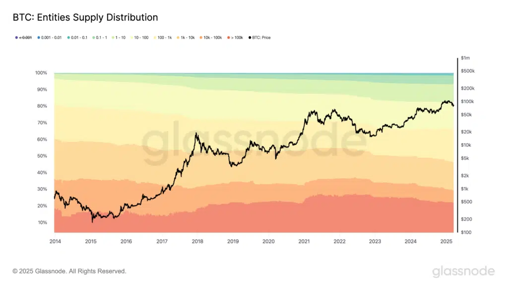 Distribuzione supply bitcoin